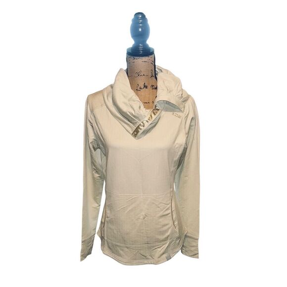 NWOT 5.11 Tactical Aphrodite Pullover Women's Medium Sand Herringbone Cowl Neck - Picture 4 of 8